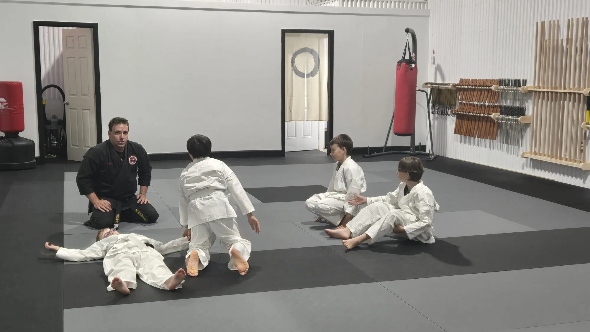 Entraînement au sol encadré par l'instructeur